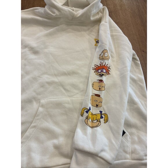 Art Class Boys Size 8 Rugrats  Ivory Graphic  Hoodie NWT Kangaroo Pouch - Picture 6 of 10